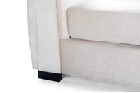 Iconic Home Saratov Button Tufted Velvet Sofa 