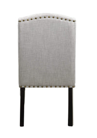 Iconic Home Shira Faux Linen Wingback Dining Chair Set of 2 
