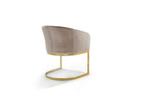 Iconic Home Siena Velvet Accent Chair Gold Metal Base 