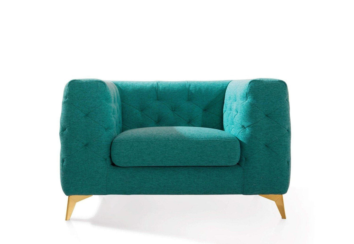 Iconic Home Soho Linen Textured Club Chair 
