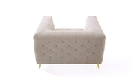 Iconic Home Soho Linen Textured Club Chair 