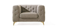 Iconic Home Soho Linen Textured Club Chair 