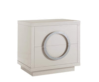 Iconic Home Sorrento End Side Table | Nightstand 