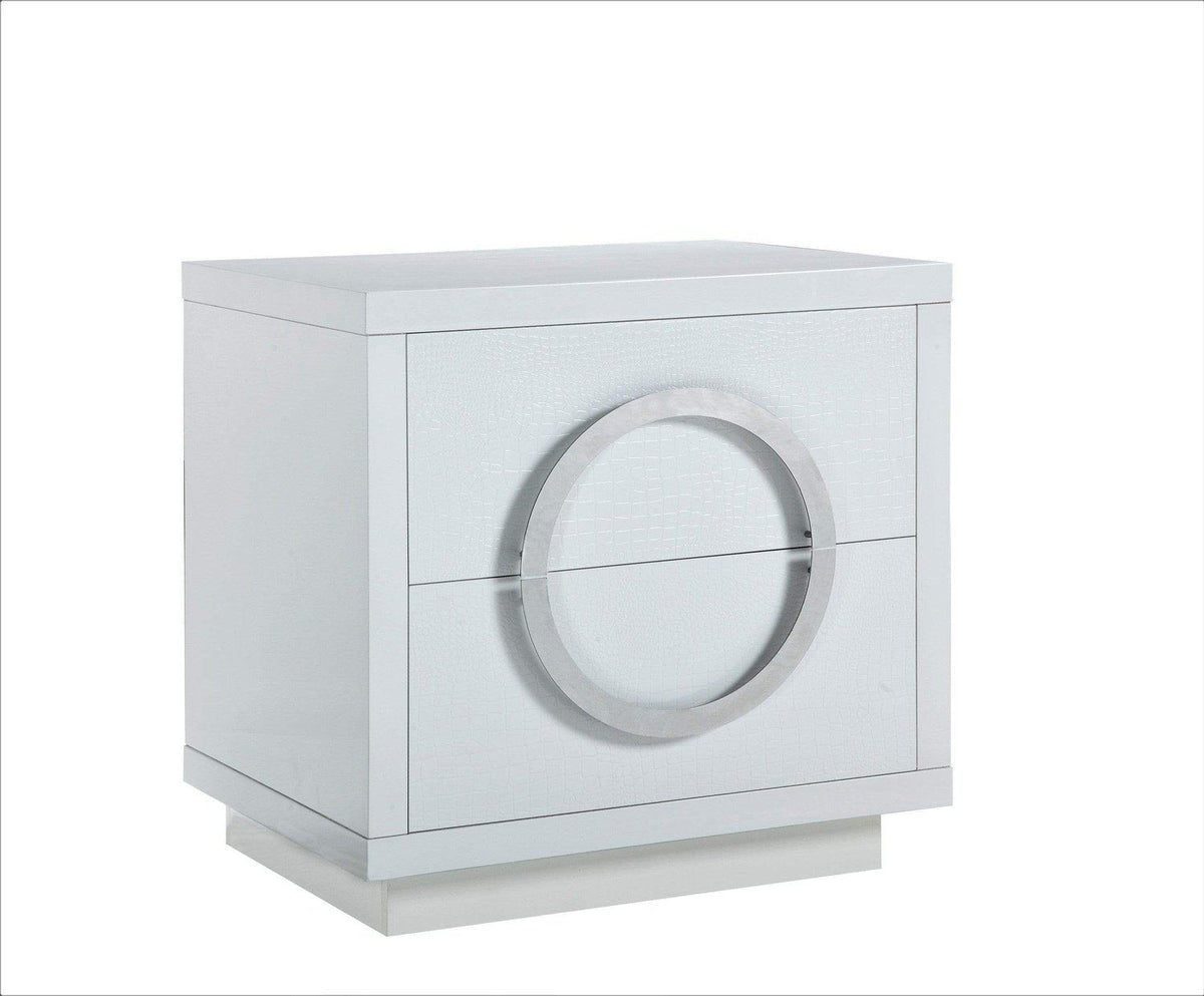 Iconic Home Sorrento End Side Table | Nightstand 