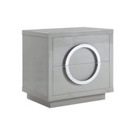 Iconic Home Sorrento End Side Table | Nightstand 