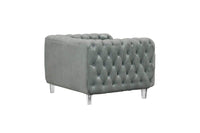 Iconic Home Syracus Plush Tufted Velvet Club Chair 