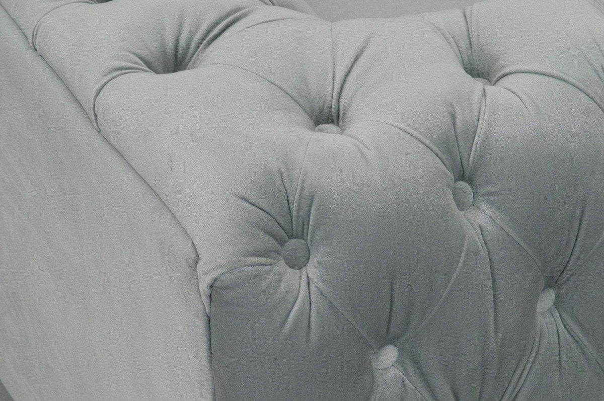 Iconic Home Syracus Plush Tufted Velvet Club Chair 