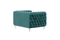 Iconic Home Syracus Plush Tufted Velvet Club Chair 