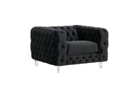 Iconic Home Syracus Plush Tufted Velvet Club Chair 