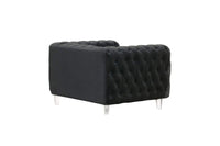 Iconic Home Syracus Plush Tufted Velvet Club Chair 