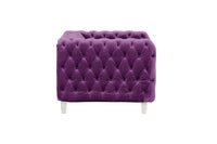 Iconic Home Syracus Plush Tufted Velvet Club Chair 