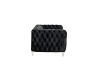 Iconic Home Syracus Plush Tufted Velvet Club Sofa 