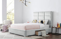 Iconic Home Terrazzo Storage Platform Bed Frame With Headboard 