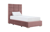 Iconic Home Terrazzo Storage Platform Bed Frame With Headboard 