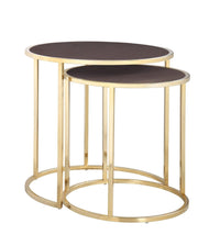 Iconic Home Tuscany 2 Piece Nesting End Table Set 