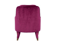 Iconic Home Tzivia Plush Velvet Accent Club Chair 