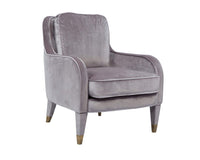 Iconic Home Tzivia Plush Velvet Accent Club Chair 