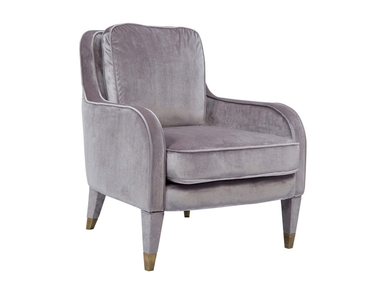 Iconic Home Tzivia Plush Velvet Accent Club Chair 