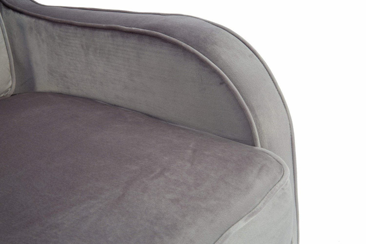 Iconic Home Tzivia Plush Velvet Accent Club Chair 