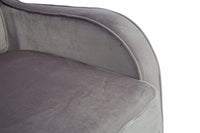 Iconic Home Tzivia Plush Velvet Accent Club Chair 