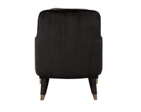 Iconic Home Tzivia Plush Velvet Accent Club Chair 