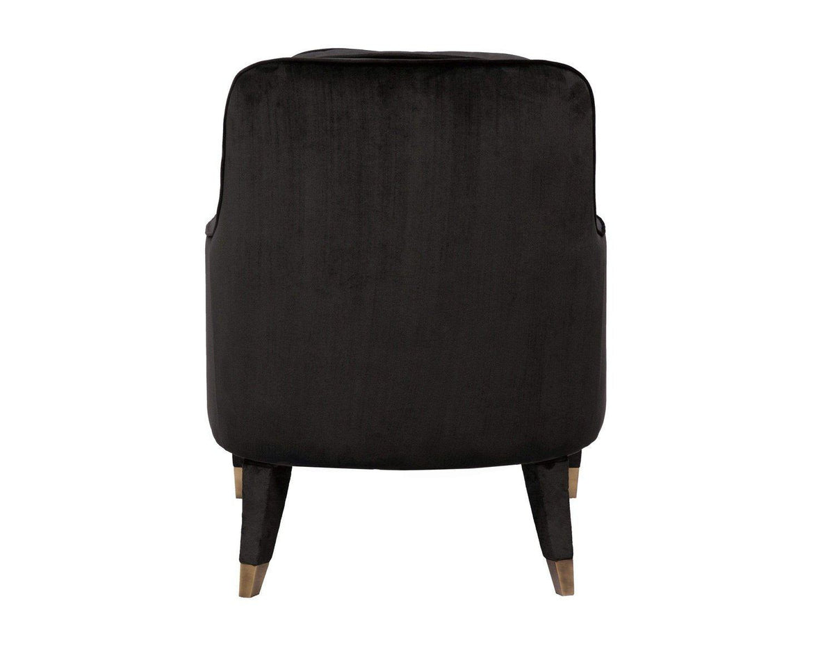 Iconic Home Tzivia Plush Velvet Accent Club Chair 