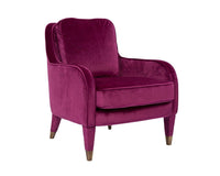 Iconic Home Tzivia Plush Velvet Accent Club Chair 