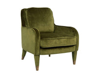 Iconic Home Tzivia Plush Velvet Accent Club Chair Green