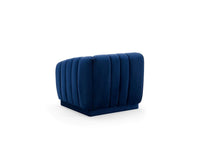 Iconic Home Van Gogh Channel Quilted Velvet Club Chair 