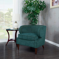 Iconic Home Vered Chenille Accent Club Chair Teal