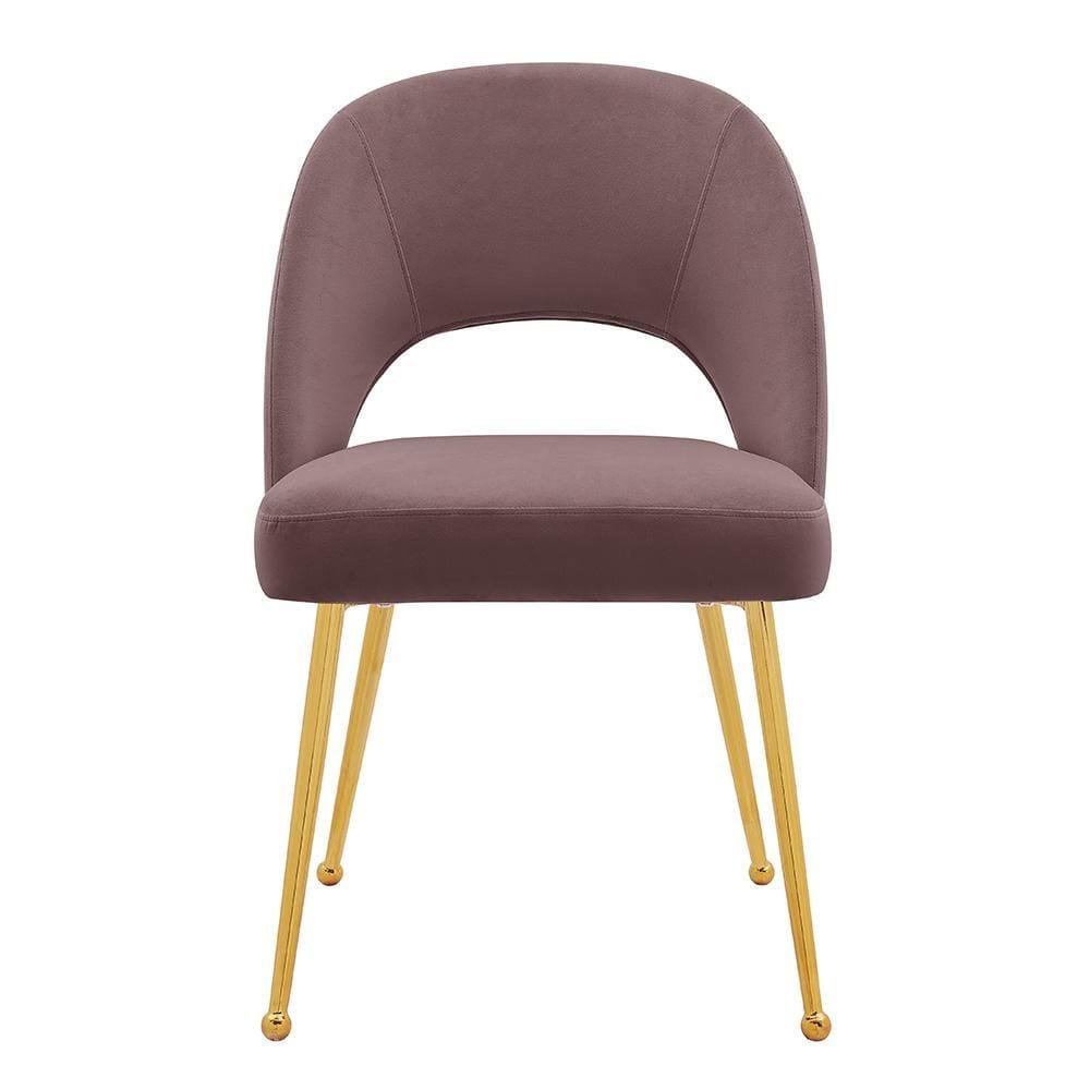 Iconic Home Welburn Velvet Side Dining Chair Set of 2 
