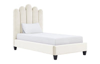 Iconic Home Welsh Velvet Platform Bed Frame With Headboard 