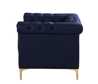 Iconic Home Winston Tufted Faux Leather Club Chair 