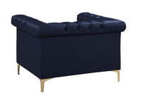 Iconic Home Winston Tufted Faux Leather Club Chair 