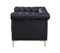 Iconic Home Winston Tufted Faux Leather Club Chair 