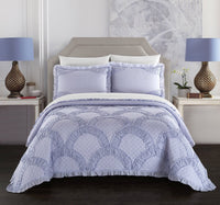 Chic Home Finna Cotton Scale Pattern Pillow Sham Lavender